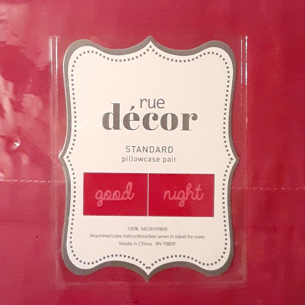 🎉CLEARANCE🎉NEW rue21 Good Night Hot Pink Pillowcase Set